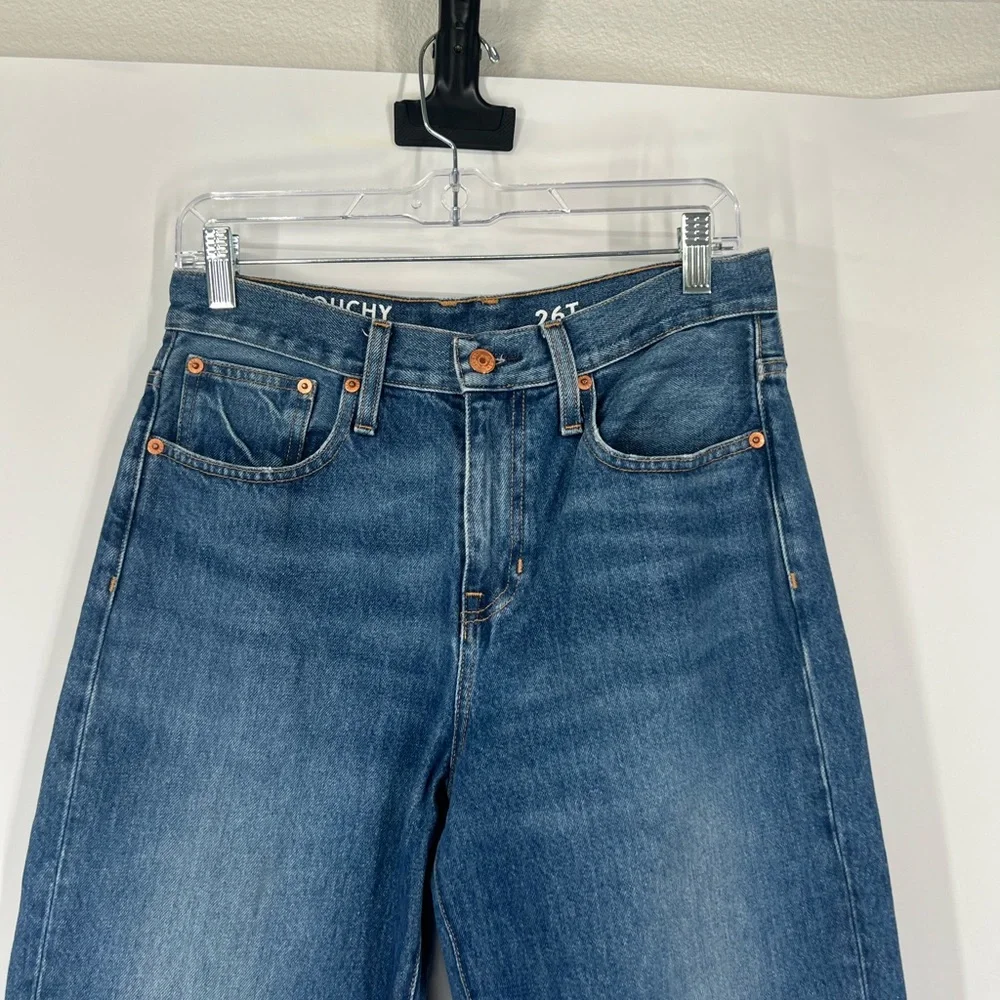 J. Crew Slouchy Boyfriend High Rise Jeans in Bright Indigo TALL